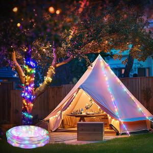 태양광 줄조명 트리 전구 전등 태양열 정원등 LED 경관 조명 수목등 엘핀 노란빛 10m