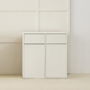 [인터데코]가정 사무실 편의점 2칸 분리수거장 77cm P0000BNP (착불)