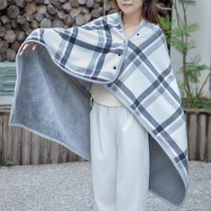 똑딱이 무릎 담요 양면 극세사 입는 이불 망토 캠핑 사무실 학생 보온 기모