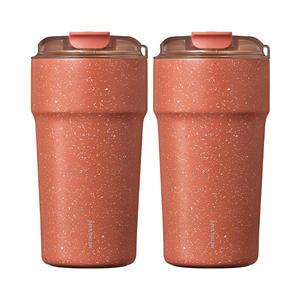 락앤락 메트로 카페 세라믹 텀블러 라이트브라운 500ml, 2개