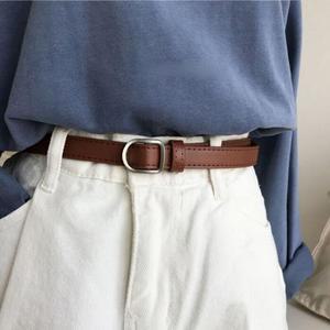 [JHQRB0BY_4A]여성 타원 벨트 구멍없는 허리띠 자켓 바지