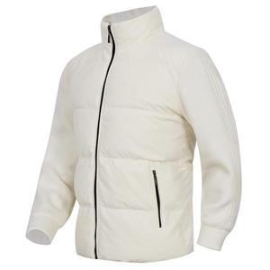 [디바옴므]코듀로이 오리털 패딩 두툼니트소매 집업 점퍼 경량 골프