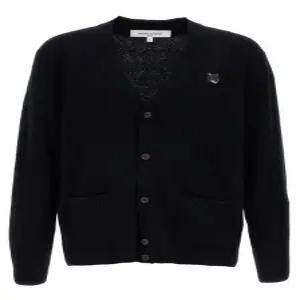 메종키츠네 가디건 NM00506KT1006P199 BLACK DOM