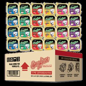 도그피앙 강아지캔 100g 24개입 7종 애견간식