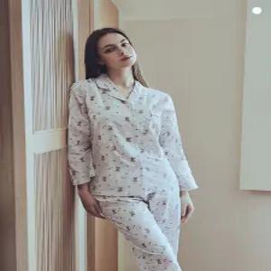 [컴핏비너스]면100% 테디 나염 여성 파자마(SYPAE034W)