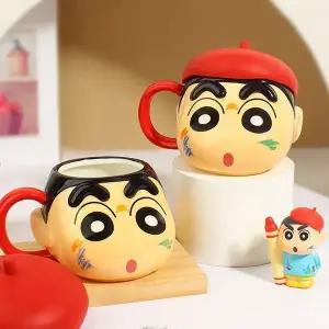 짱구 화가 페이스 입체 머그컵 530ml (WFFHNWT)