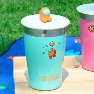 고품질 어몽어스 피규어 스텐컵 텀블러-그린 (WF4960B)