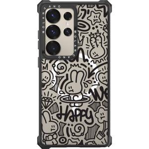 모란카노 갤럭시 S25 울트라 임팩트 제로 맥세이프 디자인 투명 범퍼 라인아트 플러스 케이스