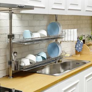 원터치기둥식 식기건조대 싱크대선반