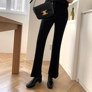 [미아마스빈]앵거스 기모 세미부츠컷 슬랙스