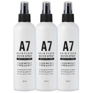 A7 헤어픽서 볼륨 워터 헤어스프레이 250ml 3개