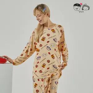 알럽키즈 성인 해피브런치 피치웜 주니어 잠옷 내의 실내복