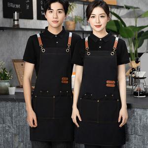 프리미엄 카페 앞치마 베이킹 목공 데님 식당 앞치마