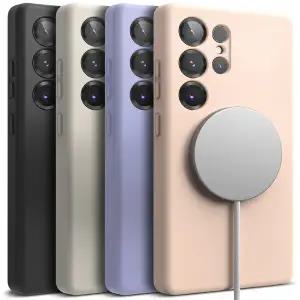 갤럭시S25 울트라 맥세이프 케이스 링케 실리콘 마그네틱 풀커버