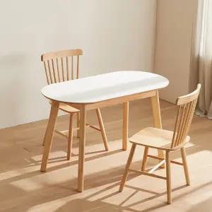 홈즈 마몬 원목 식탁 테이블 타원형 1200 HDP134