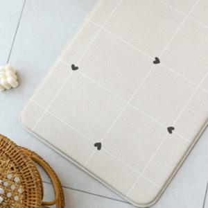 파크론 양면 주방매트 현관 발매트 러브체크 특대형