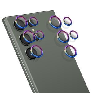 갤럭시S25/S25+/S25울트라 고급형 메탈 링 프레임 카메라 강화유리 2p