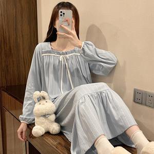 피덴트 리본 홈웨어 잠옷 파자마원피스