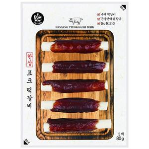 강아지간식 우유껌 포크떡갈비 80g 1P 애견 곤충 간식