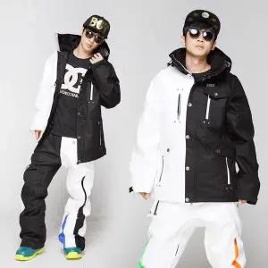 남자 여자 스키복 남성 여성 보드복 세트 겨울 스노보드 방수 따뜻한 야외 캠핑 하이킹 후드 재킷 바지 스