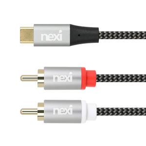 (NEXI) USB-C to 2RCA케이블 나일론소재 DAC칩셋 5m