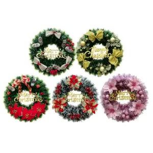 (별별창고)G 크리스마스 원형 리스 포토존 문트리/조화리스/꽃리스/플라워리스/장식/가정용/벽장식/카페