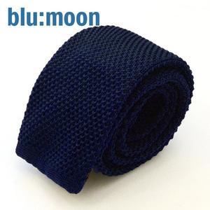 [블루문]blu:moon 넥타이 - 니트 솔리드 네이비 5.5cm