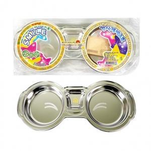 스마일 간식쟁반 3호 미니3구 C4-165-H 식판 나눔접시 배식판 유아용식판 다이어트식판 캠핑식판 어린이집