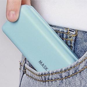 [JHQSTNFU_52DU]미니 마스크케이스 블루 위생 휴