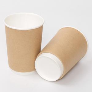 13온스 이중컵 크라프트 단열컵 테이크아웃 컵 150개
