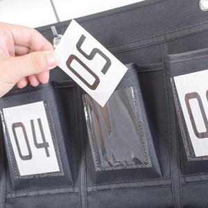 옥스퍼드 원단 스타일 핸드폰 수납 가방 학급 교실 벽걸이 워싱 카드 리버스