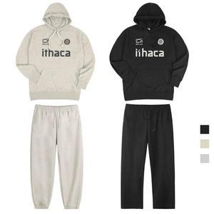 [폴앤폴]이타카 오버핏 후드티 조거 와이드 팬츠 세트