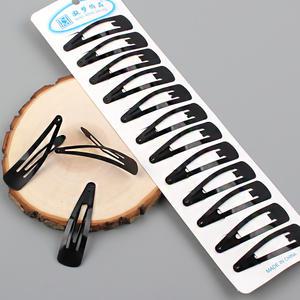 검정 똑딱핀 똑딱이핀 헤어핀 머리핀 12P