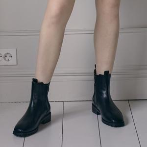 [최초가 108 000]  스퀘어 미들 첼시부츠 S23W117BK_black