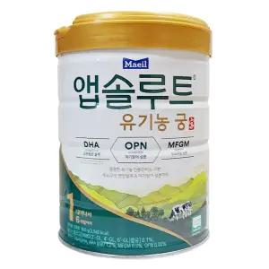 매일유업 앱솔루트 유기농 궁 1단계 800g