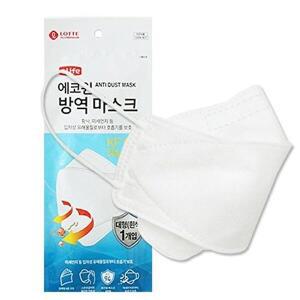 [셀러허브 패션][JH23OTP8_52CC]롯데이라이프 에코원 방역마스크 대형 KF94