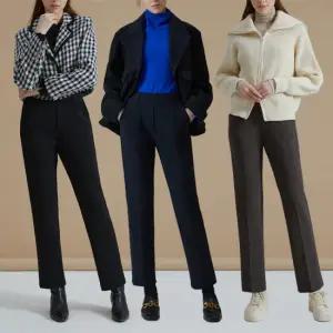 [1+1+1] 여성 고탄성 기모 본딩 슬랙스 3종(PNSW)