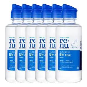 [바슈롬] 리뉴 후레쉬 렌즈 세정액 120ml X 6개