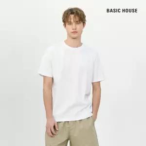 (정상가:39,800원) 베이직하우스 [1+1] 고밀도 면20수 레귤러핏 반팔티셔츠 LATS0115S4