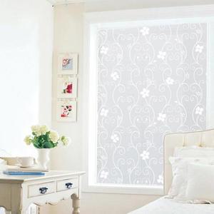 유리창시트지모던 꽃과단조 화이트 GD-LSP11 92cm x 1m