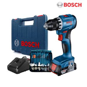 보쉬 18V 무선 전동 충전 드릴 스크류 드라이버 GSR18V-45 2.0Ah 1개 세트