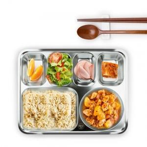 성인용 식당용품 4찬 어른 스텐식판