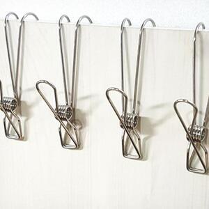 스텐 걸이형트렌 파티션 집게 욕실 주방 고리 집게 4P SET