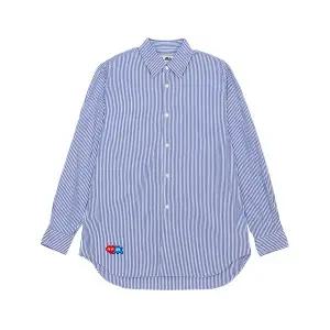 꼼데가르송 X 인베이더 더블와펜 스트라이프 남성 셔츠 AZ B026 051 1