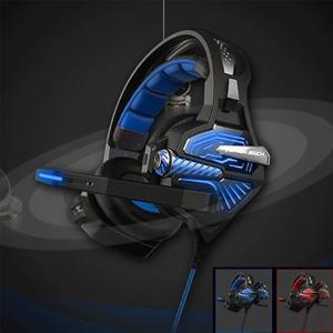 7.1헤드셋 컴퓨터 PC 프로 게이밍 가상 LED 라이트 인체공학 유선 헤드셋 마이크