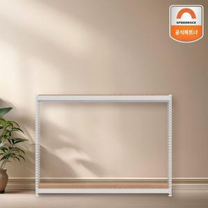 [스피드랙] 튼튼한 철제선반 150x90x75 2단 베란다 캠핑용품 앵글렉