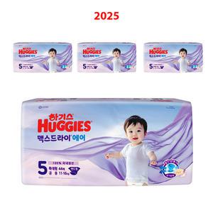 하기스 맥스드라이 에어 밴드형 5단계 특대형 44매x4팩 기저귀 흡수력 통기성 숨쉬는 에어