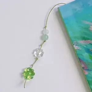 네잎클로버 비즈 끈갈피 책갈피 꽃갈피 DIY 만들기 키트 독서템