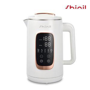 신일 디지털 전기포트 1.5L SUS304 스텐 이중단열 보온 전기주전자 타이머 화이트 SEP-DWV10CP