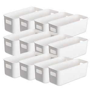 [트렌디워크] (10개입)27cm 팬트리 식탁 수납 화이트 정리함